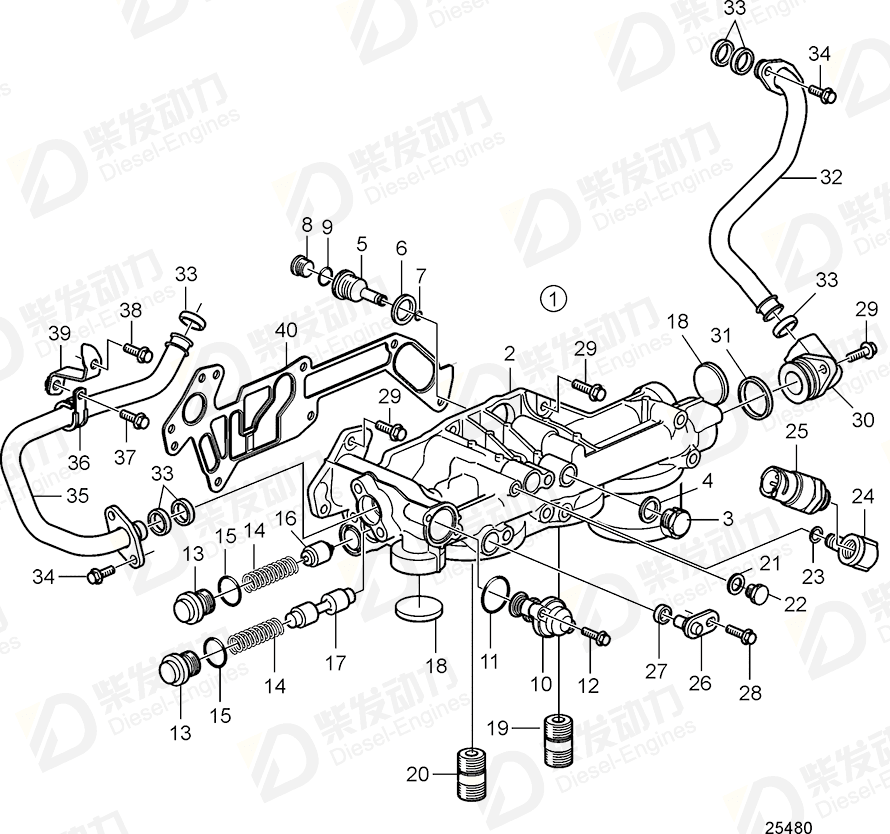 volvo penta Plug 20580032 Drawing volvo penta Plug 20580032 Drawing